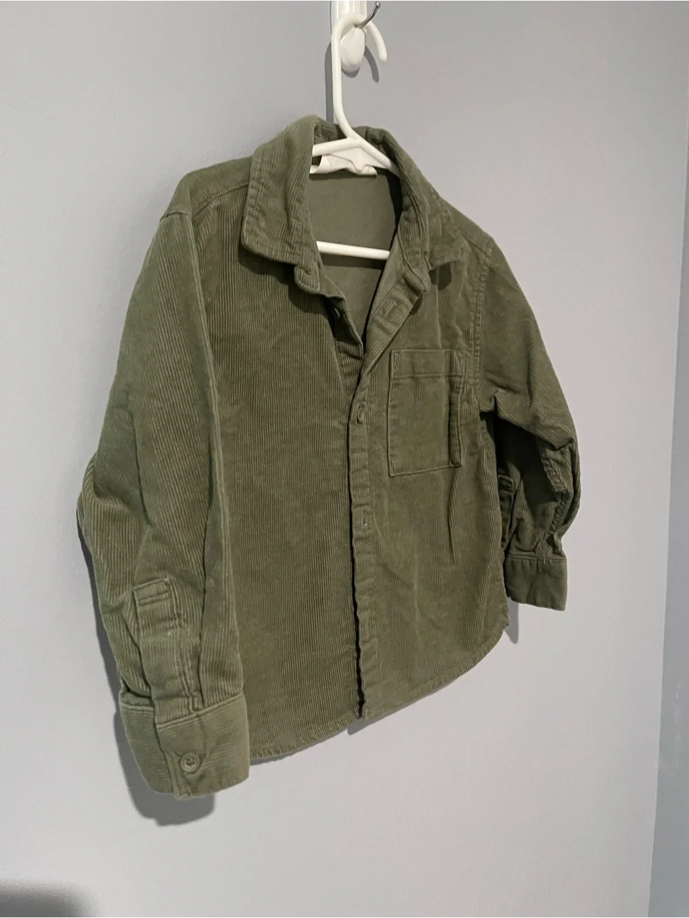 Olive Green Corduroy Shirt - H&M | 3T